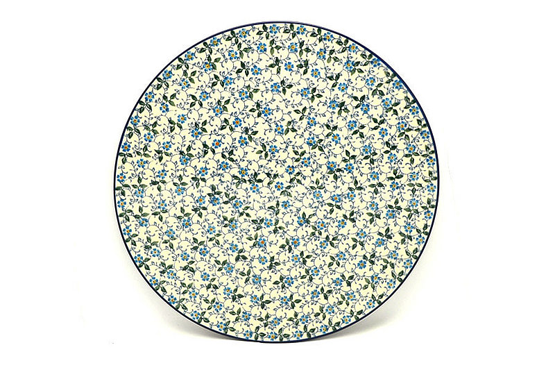 Ceramika Artystyczna Polish Pottery Platter - Charcuterie Board - Forget-Me-Knot D53-2089a (Ceramika Artystyczna)