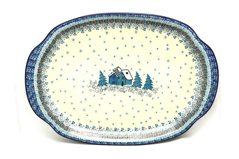 Ceramika Artystyczna Polish Pottery Platter - Oval - Unikat Signature - U5045 684-U5045 (Ceramika Artystyczna)