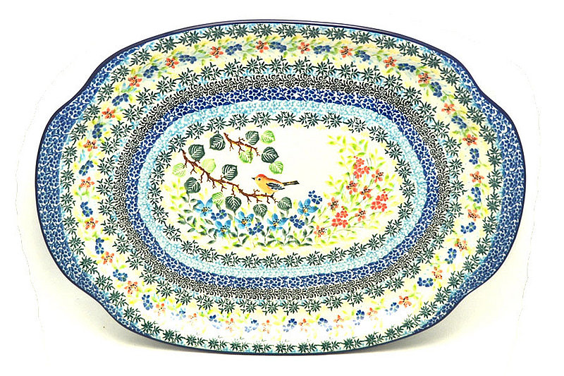 Polish Pottery Platter - Oval - Unikat Signature - U5098