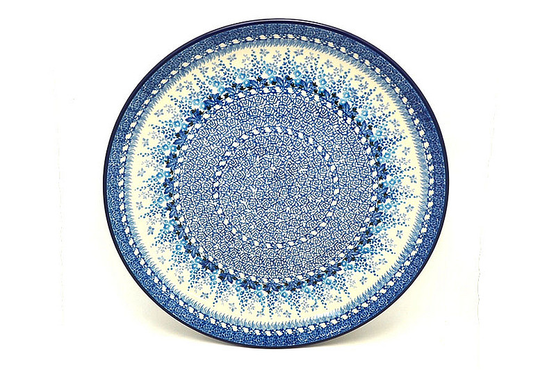 Ceramika Artystyczna Polish Pottery Platter - Round (12 1/4") - Blue Sage 256-3277a (Ceramika Artystyczna)