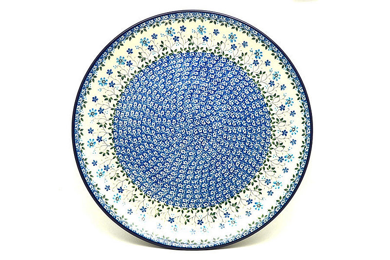 Ceramika Artystyczna Polish Pottery Platter - Round (12 1/4") - Georgia Blue 256-2785a (Ceramika Artystyczna)