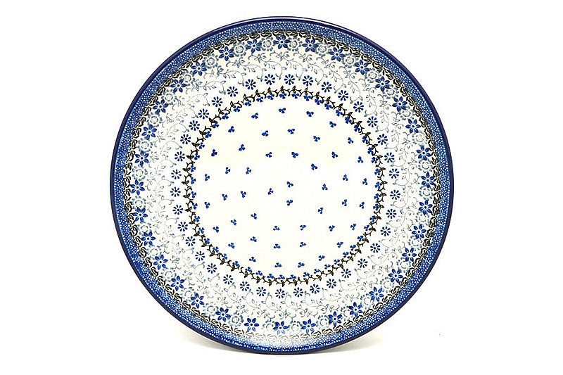 Ceramika Artystyczna Polish Pottery Platter - Round (12 1/4") - Silver Lace 256-2158a (Ceramika Artystyczna)