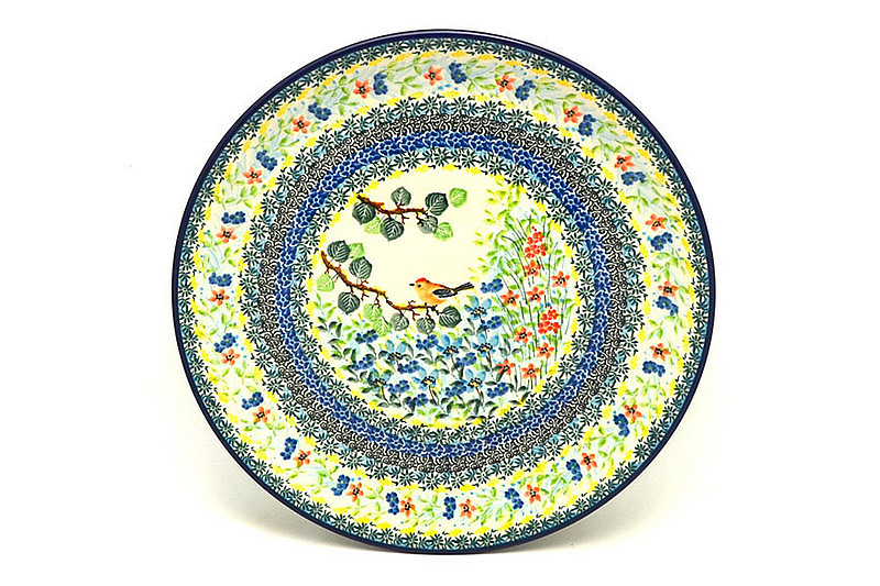 Ceramika Artystyczna Polish Pottery Platter - Round (12 1/4") - Unikat Signature - U5098 256-U5098 (Ceramika Artystyczna)