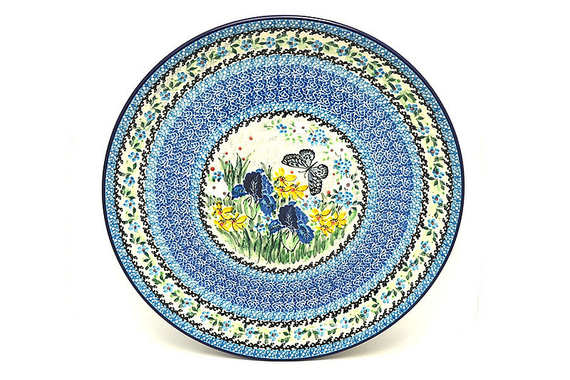 Ceramika Artystyczna Polish Pottery Platter - Round (12 1/4") - Unikat Signature - U5132 256-U5132 (Ceramika Artystyczna)