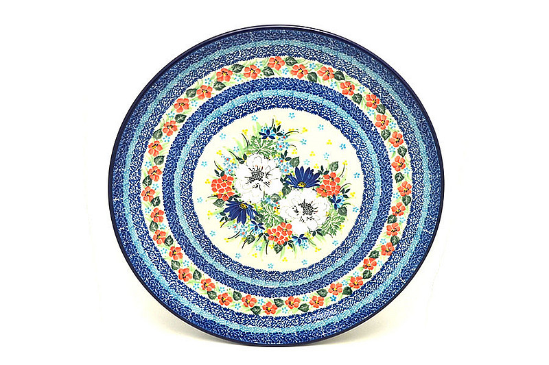 Ceramika Artystyczna Polish Pottery Platter - Round (12 1/4") - Unikat Signature - U5156 256-U5156 (Ceramika Artystyczna)