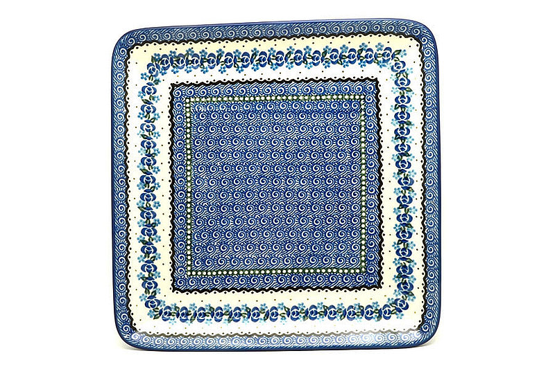 Ceramika Artystyczna Polish Pottery Platter - Square - Twilight 583-0882a (Ceramika Artystyczna)