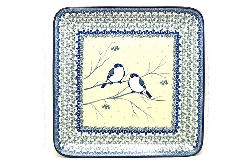 Ceramika Artystyczna Polish Pottery Platter - Square - Unikat Signature - U4830 583-U4830 (Ceramika Artystyczna)