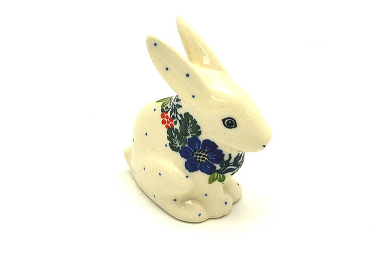 Ceramika Artystyczna Polish Pottery Rabbit Figurine - Small - Garden Party 821-1535a (Ceramika Artystyczna)