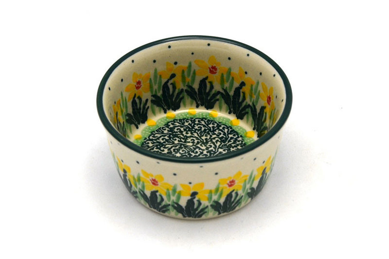 Ceramika Artystyczna Polish Pottery Ramekin - Daffodil 409-2122q (Ceramika Artystyczna)