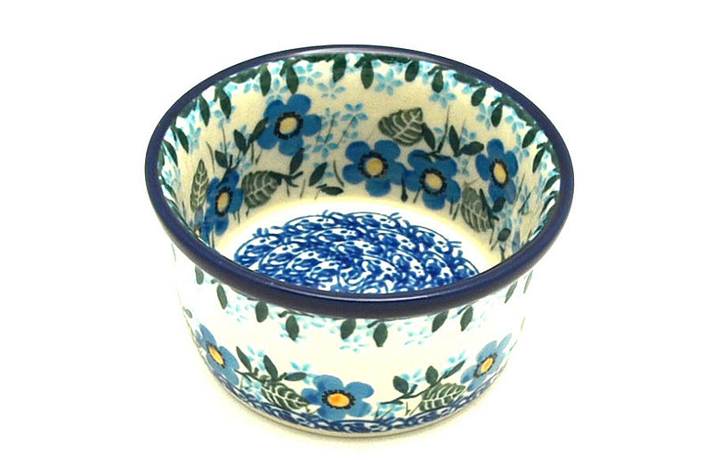 Ceramika Artystyczna Polish Pottery Ramekin - Joyful Blue 409-2277a (Ceramika Artystyczna)
