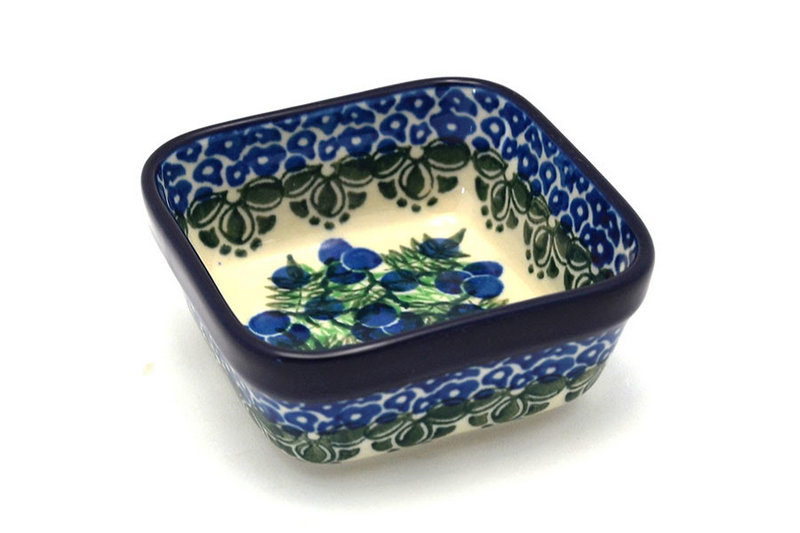 Ceramika Artystyczna Polish Pottery Ramekin - Square - Huckleberry 428-1413a (Ceramika Artystyczna)