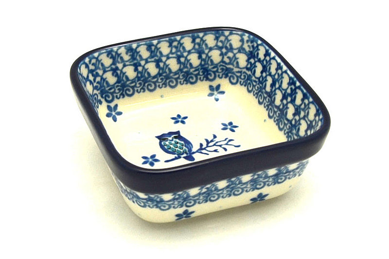 Ceramika Artystyczna Polish Pottery Ramekin - Square - Night Owl 428-2796a (Ceramika Artystyczna)