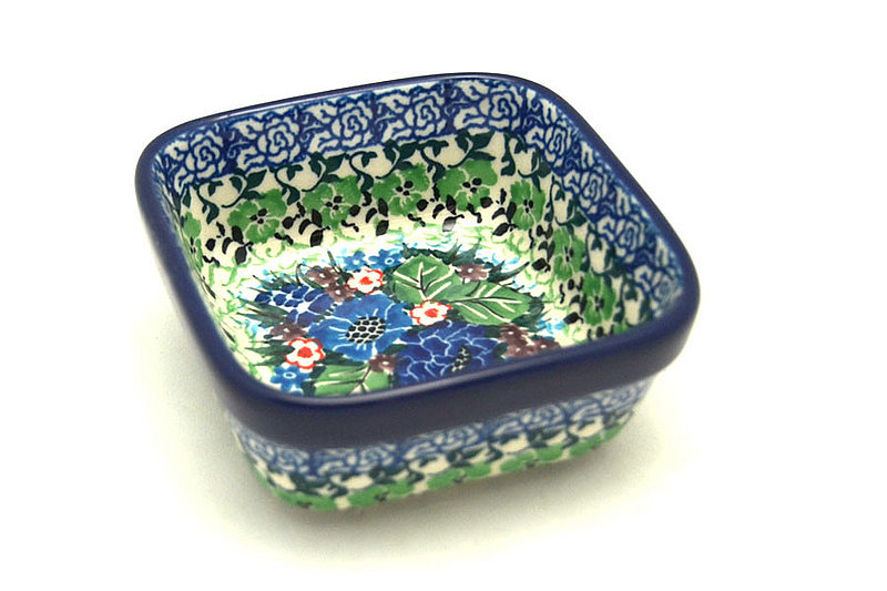 Ceramika Artystyczna Polish Pottery Ramekin - Square - Unikat Signature - U4572 428-U4572 (Ceramika Artystyczna)