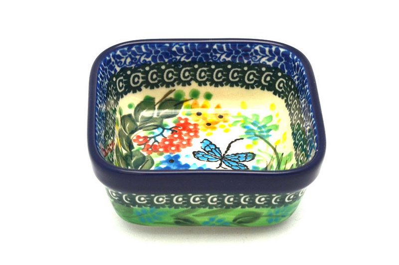 Ceramika Artystyczna Polish Pottery Ramekin - Square - Unikat Signature - U4612 428-U4612 (Ceramika Artystyczna)