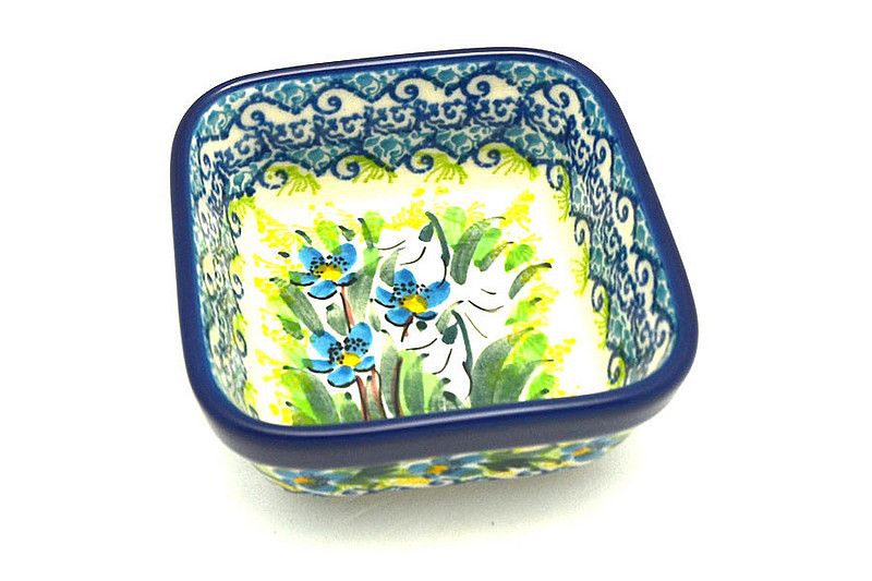 Ceramika Artystyczna Polish Pottery Ramekin - Square - Unikat Signature - U5071 428-U5071 (Ceramika Artystyczna)