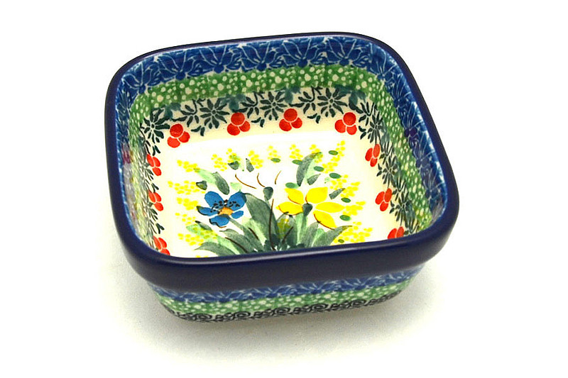 Ceramika Artystyczna Polish Pottery Ramekin - Square - Unikat Signature - U5131 428-U5131 (Ceramika Artystyczna)
