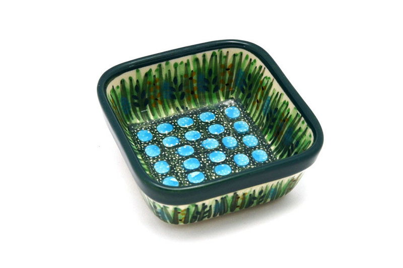 Ceramika Artystyczna Polish Pottery Ramekin - Square - Unikat Signature - U803 428-U0803 (Ceramika Artystyczna)