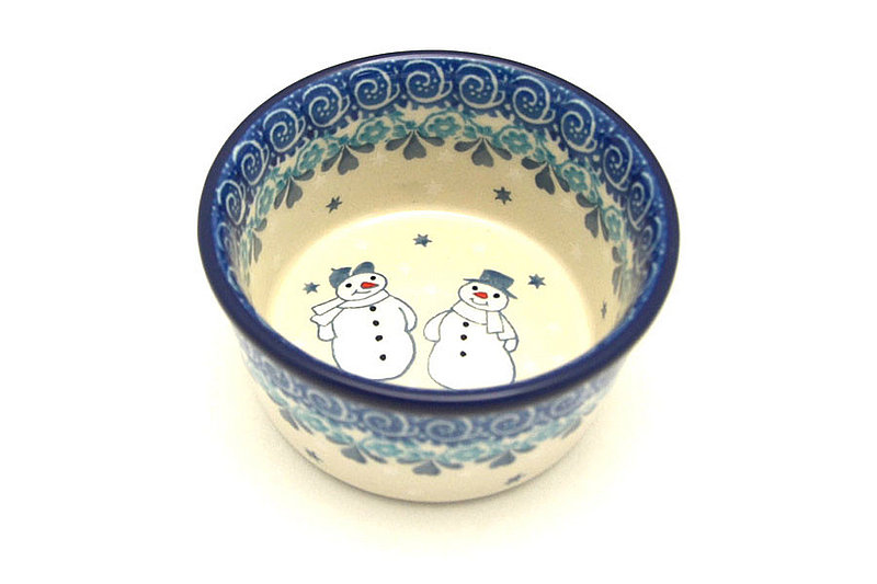 Ceramika Artystyczna Polish Pottery Ramekin - Winter Holly 409-2973a (Ceramika Artystyczna)