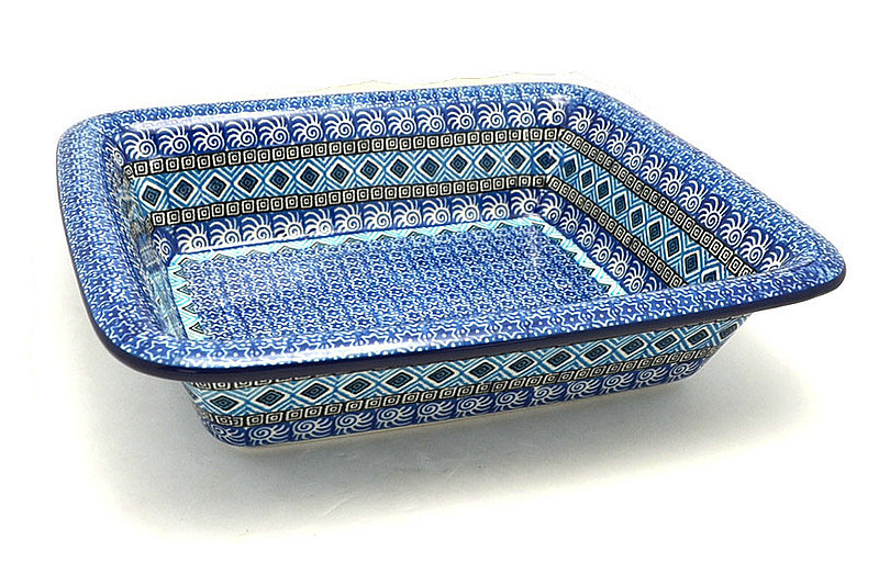 Ceramika Artystyczna Polish Pottery Rectangular Baker with Rim - Aztec Sky 856-1917a (Ceramika Artystyczna)