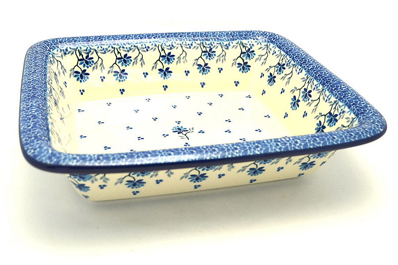 Ceramika Artystyczna Polish Pottery Rectangular Baker with Rim - Clover Field 856-2524a (Ceramika Artystyczna)
