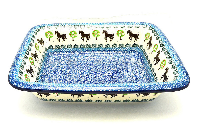 Ceramika Artystyczna Polish Pottery Rectangular Baker with Rim - Mackintosh 856-2256a (Ceramika Artystyczna)