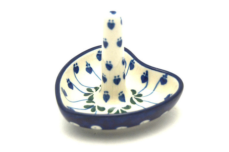 Ceramika Artystyczna Polish Pottery Ring Holder - Bleeding Heart 904-377o (Ceramika Artystyczna)