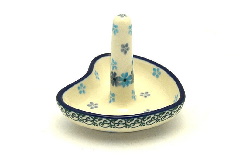 Ceramika Artystyczna Polish Pottery Ring Holder - Blue Dazzle 904-2250a (Ceramika Artystyczna)