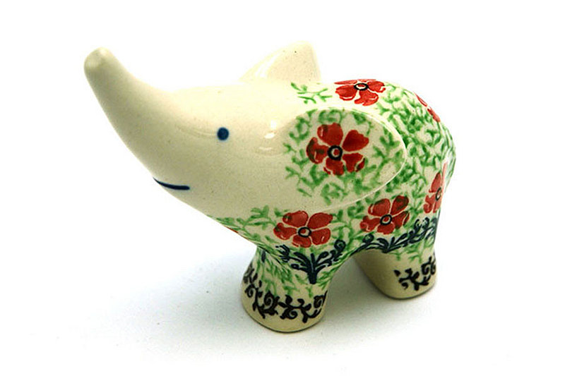 Ceramika Artystyczna Polish Pottery Ring Holder - Elephant - Maraschino A57-1916a (Ceramika Artystyczna)