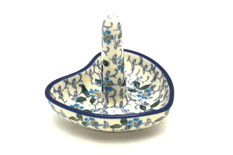 Ceramika Artystyczna Polish Pottery Ring Holder - Forget-Me-Knot 904-2089a (Ceramika Artystyczna)