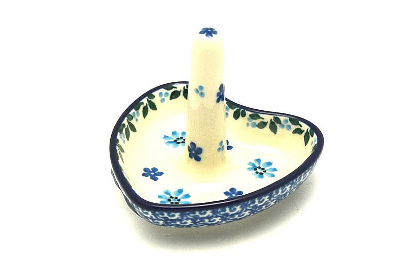 Ceramika Artystyczna Polish Pottery Ring Holder - Georgia Blue 904-2785a (Ceramika Artystyczna)