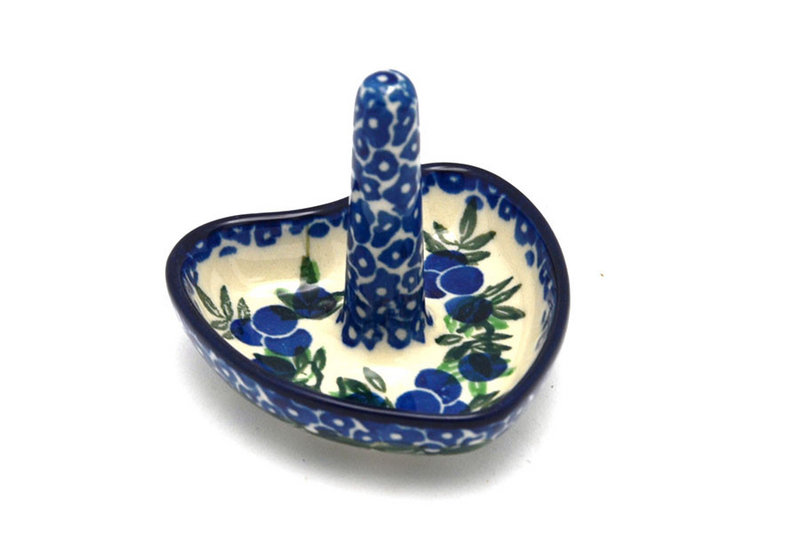 Ceramika Artystyczna Polish Pottery Ring Holder - Huckleberry 904-1413a (Ceramika Artystyczna)