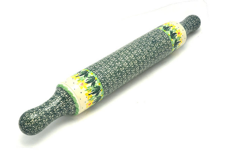 Polish Pottery Rolling Pin - Daffodil