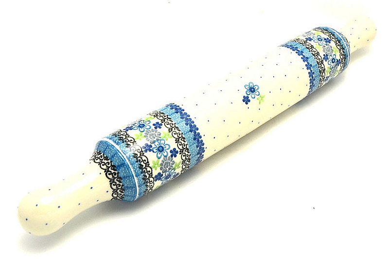Ceramika Artystyczna Polish Pottery Rolling Pin - Flower Works 439-2633a (Ceramika Artystyczna)