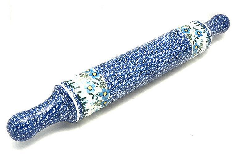 Ceramika Artystyczna Polish Pottery Rolling Pin - Joyful Blue 439-2277a (Ceramika Artystyczna)