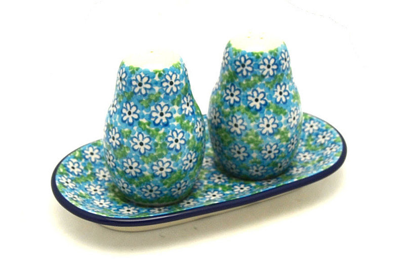 Polish Pottery Salt & Pepper Set - Key Lime