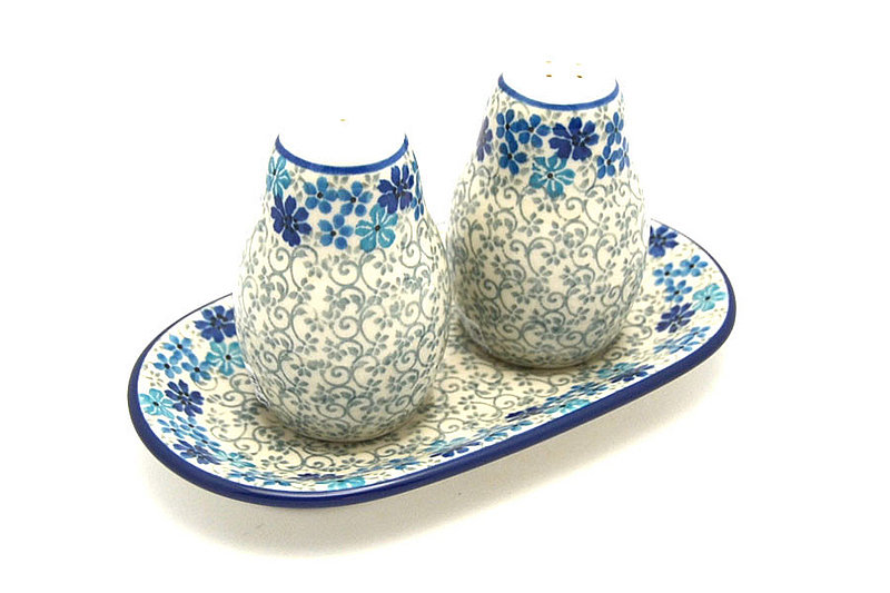Ceramika Artystyczna Polish Pottery Salt & Pepper Set - Sea Blossom 131-2612a (Ceramika Artystyczna)