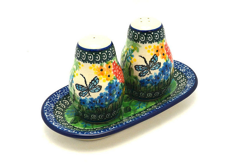 Ceramika Artystyczna Polish Pottery Salt & Pepper Set - Unikat Signature U4612 131-U4612 (Ceramika Artystyczna)