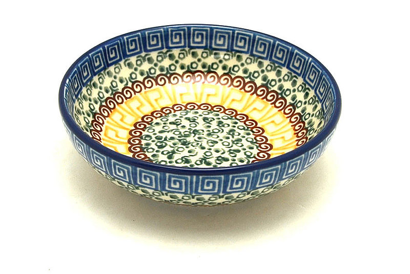 Polish Pottery Small Shallow Bowl - Autumn