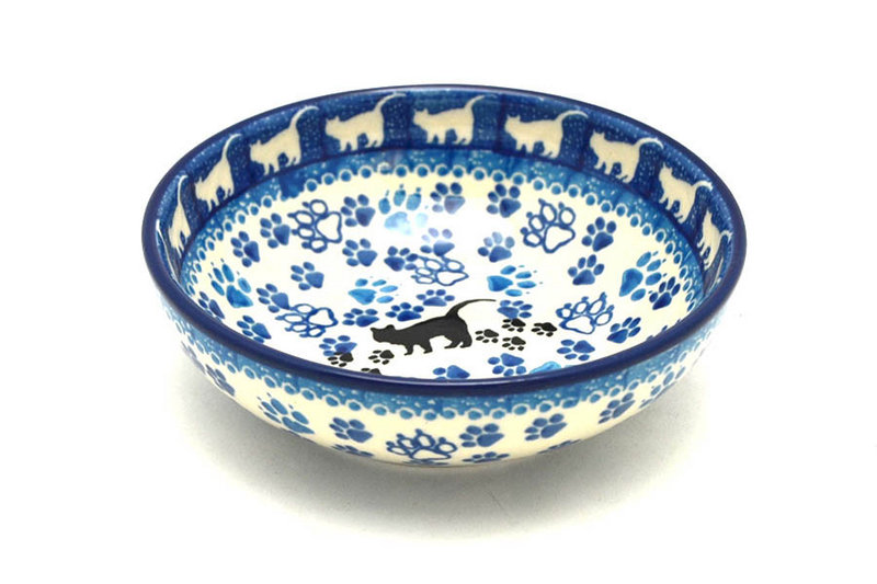 Ceramika Artystyczna Polish Pottery Small Shallow Bowl - Boo Boo Kitty B89-1771a (Ceramika Artystyczna)