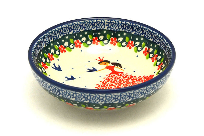 Ceramika Artystyczna Polish Pottery Small Shallow Bowl - Fairy Princess B89-2523a (Ceramika Artystyczna)