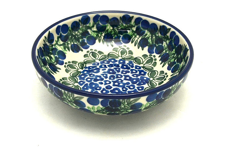 Ceramika Artystyczna Polish Pottery Small Shallow Bowl - Huckleberry B89-1413a (Ceramika Artystyczna)