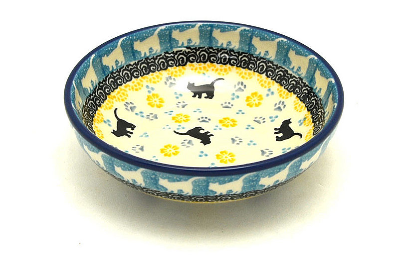 Ceramika Artystyczna Polish Pottery Small Shallow Bowl - Purr-snickety B89-2153a (Ceramika Artystyczna)