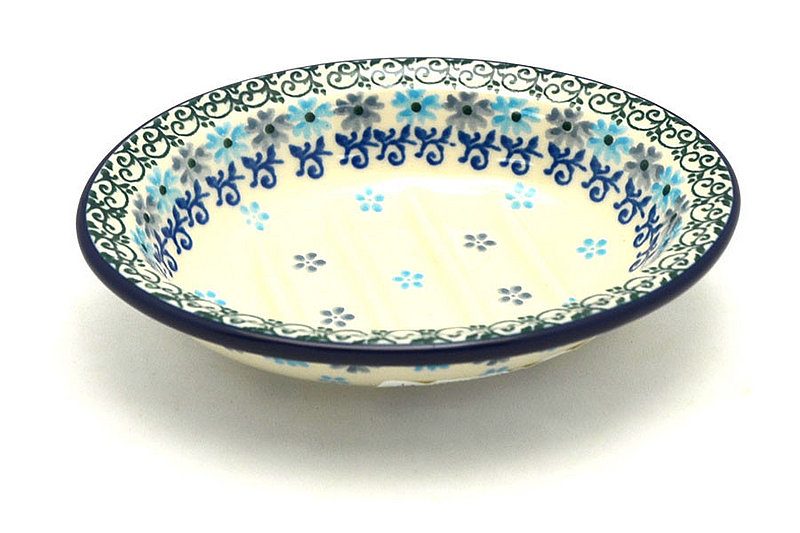Ceramika Artystyczna Polish Pottery Soap Dish - Blue Dazzle 510-2250a (Ceramika Artystyczna)