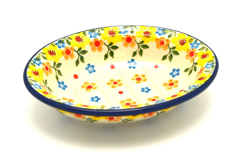 Ceramika Artystyczna Polish Pottery Soap Dish - Buttercup 510-2225a (Ceramika Artystyczna)