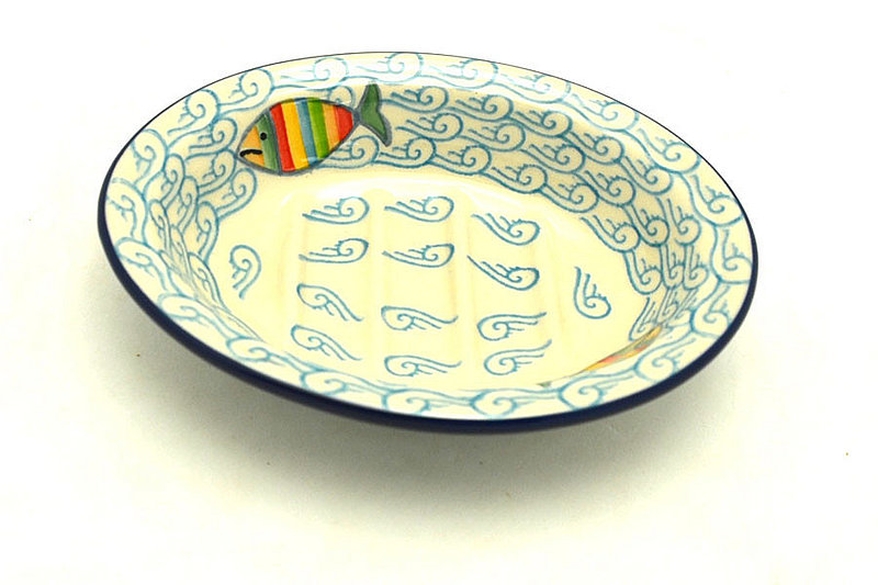Ceramika Artystyczna Polish Pottery Soap Dish - Rainbow Fish 510-2540a (Ceramika Artystyczna)