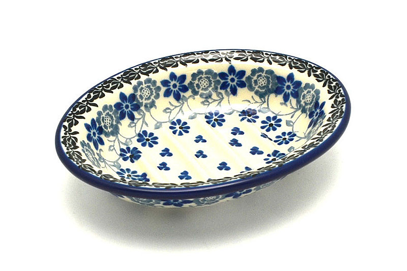 Ceramika Artystyczna Polish Pottery Soap Dish - Silver Lace 510-2158a (Ceramika Artystyczna)