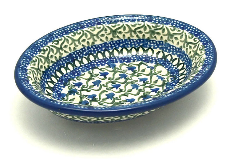 Ceramika Artystyczna Polish Pottery Soap Dish - Tulip Trellis 510-0585a (Ceramika Artystyczna)