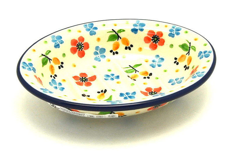 Ceramika Artystyczna Polish Pottery Soap Dish - Wildflowers 510-2354a (Ceramika Artystyczna)