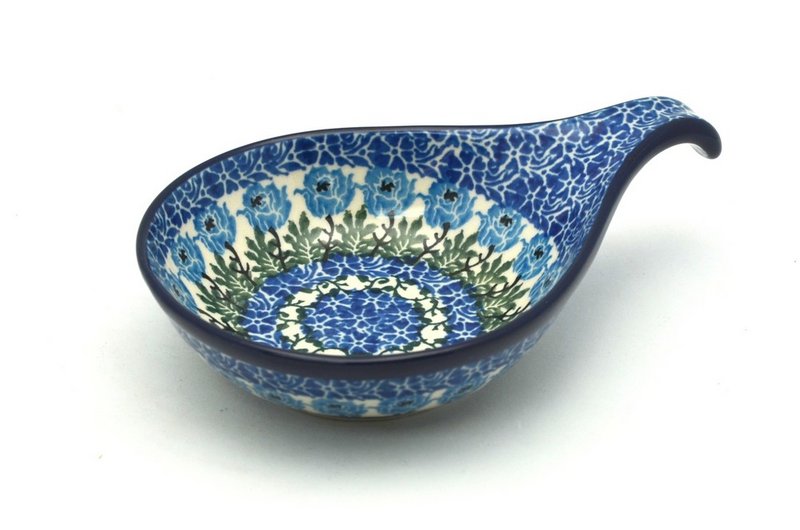 Ceramika Artystyczna Polish Pottery Spoon/Ladle Rest - Antique Rose 174-1390a (Ceramika Artystyczna)