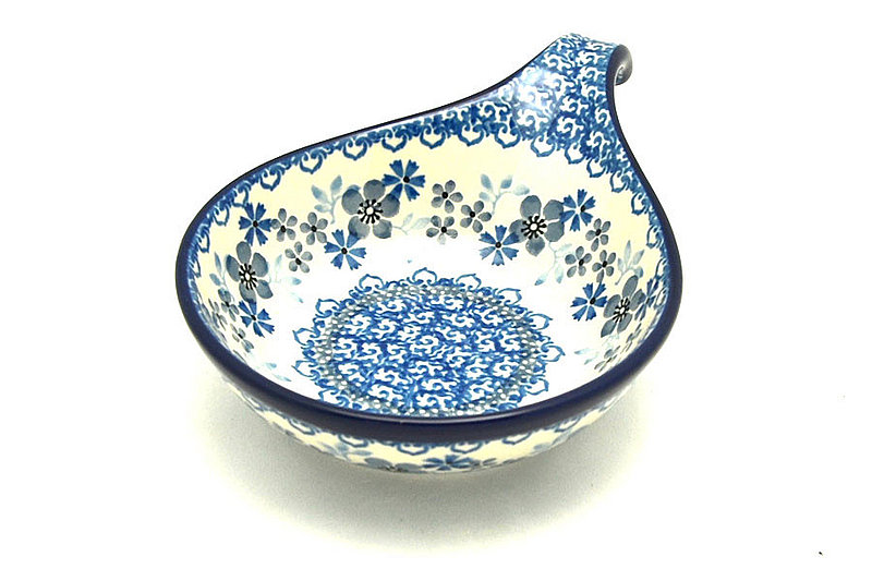 Ceramika Artystyczna Polish Pottery Spoon/Ladle Rest - Blue Horizon 174-2333a (Ceramika Artystyczna)
